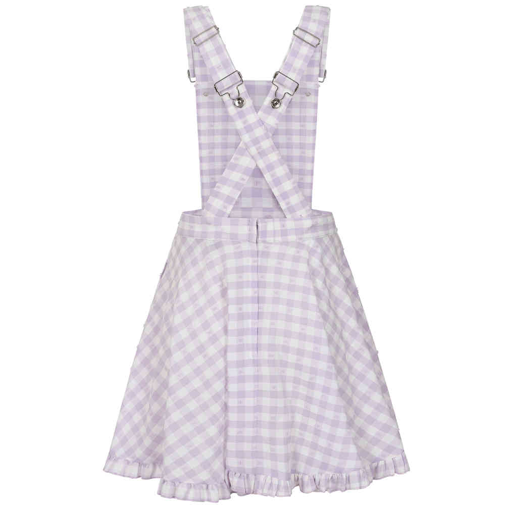Banned - Kairi Gingham Robe Ã©vasÃ©e - Violet